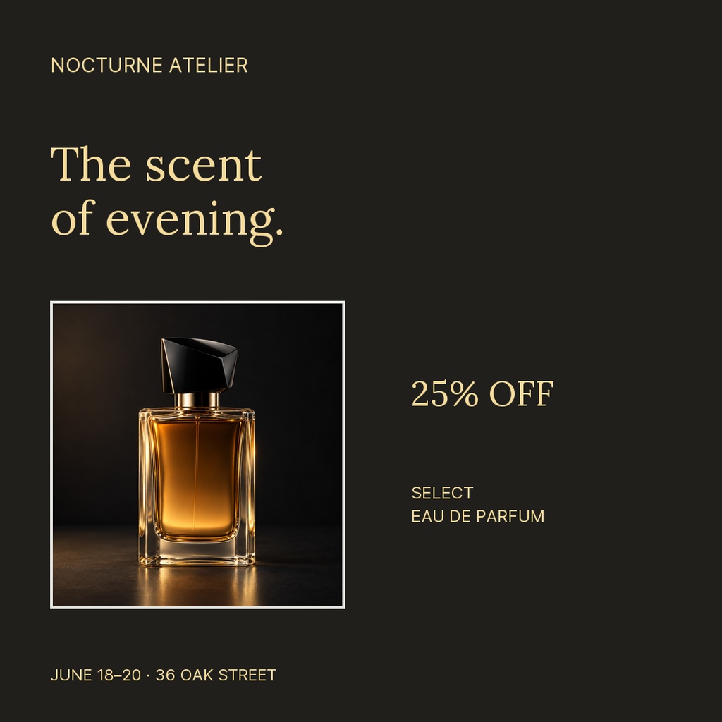 Preview for Nocturne Atelier Square Post Template