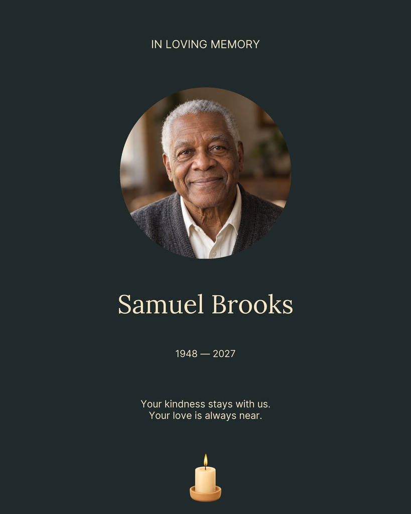 Preview for Forever Remembered Memory Page Template