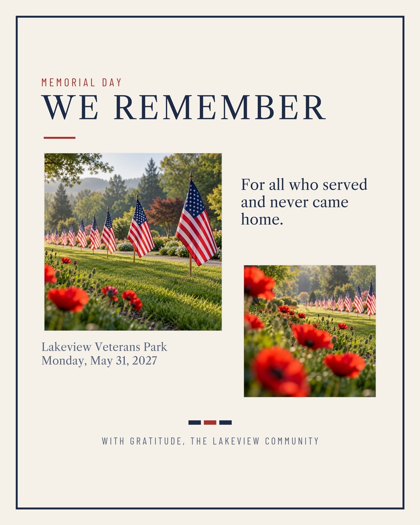 Preview for We Remember This Memorial Day Memory Page Template