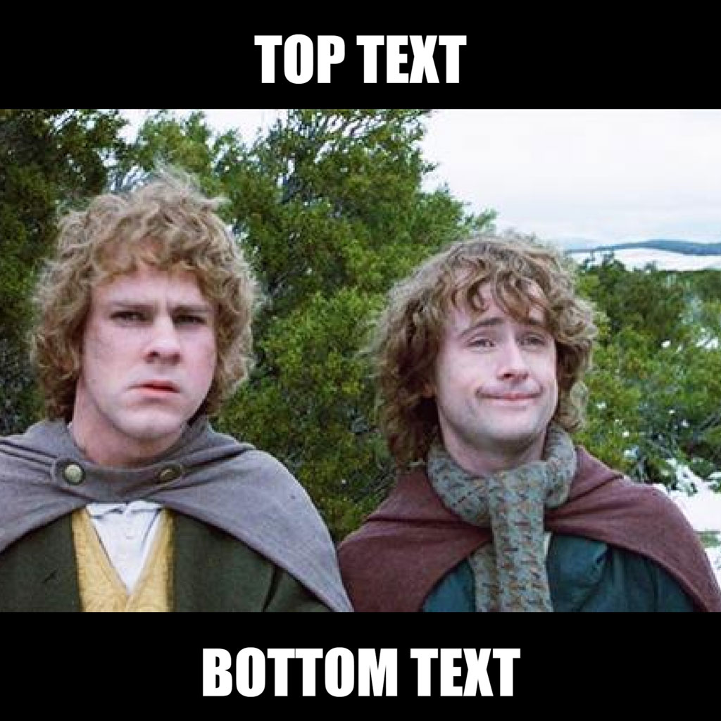 Meme template with two curly-haired men in medieval attire