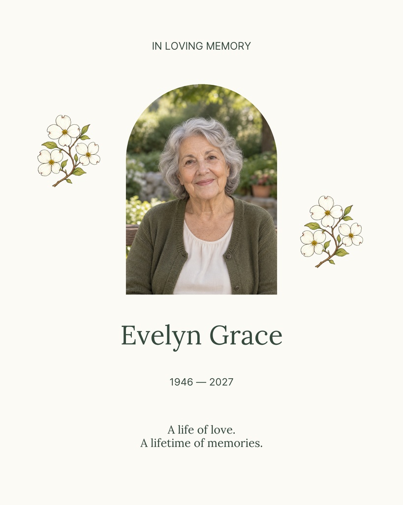 Preview for A Life Remembered Memory Page Template