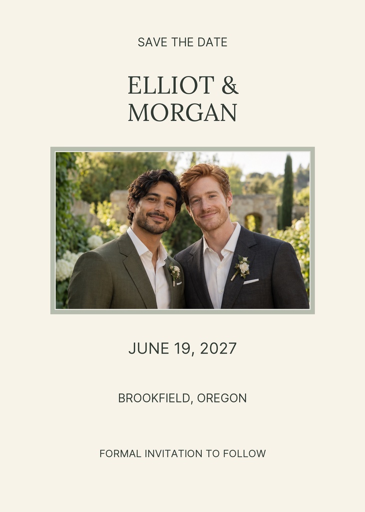 Preview for Garden Vows Save The Date Template