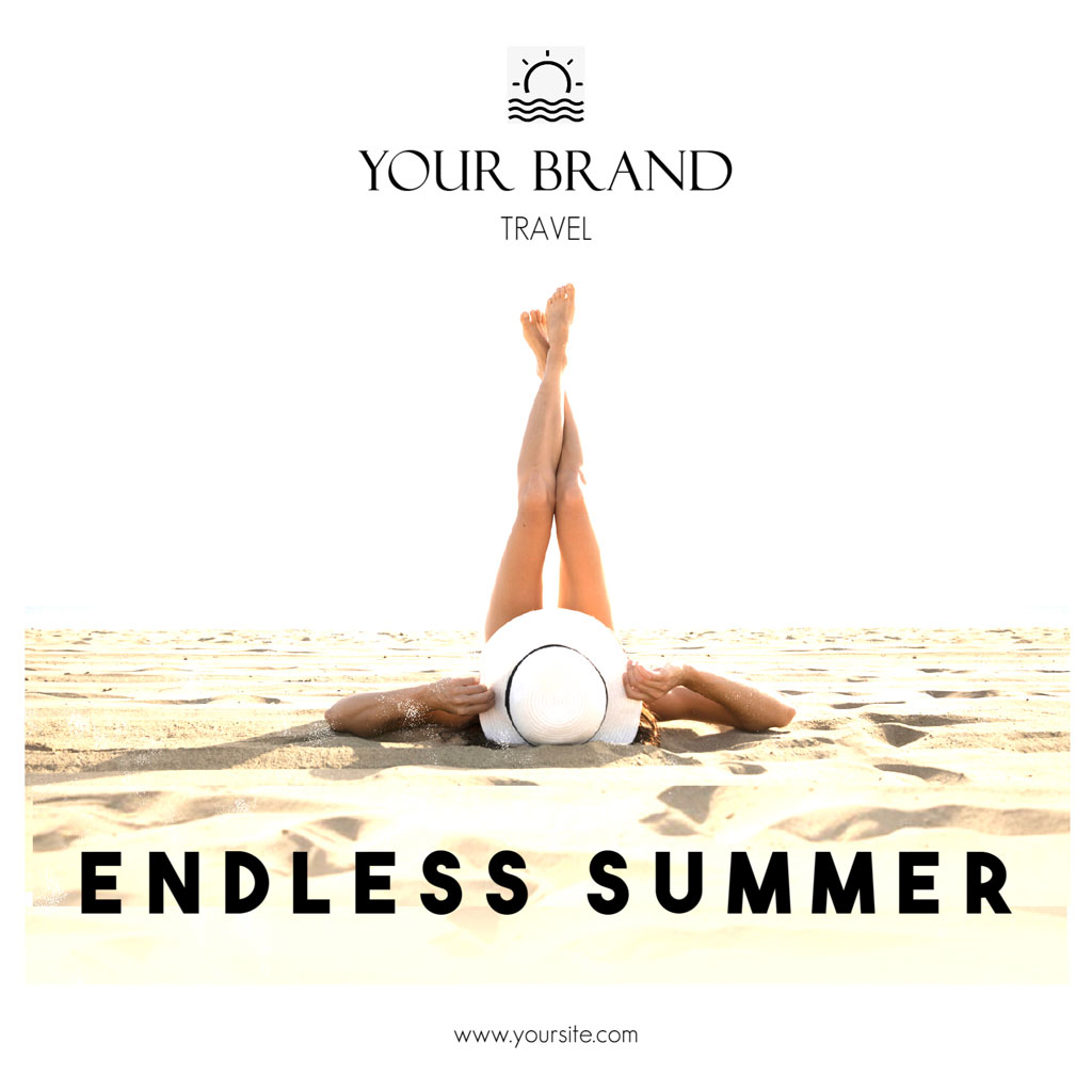 Woman relaxing on the beach with legs up