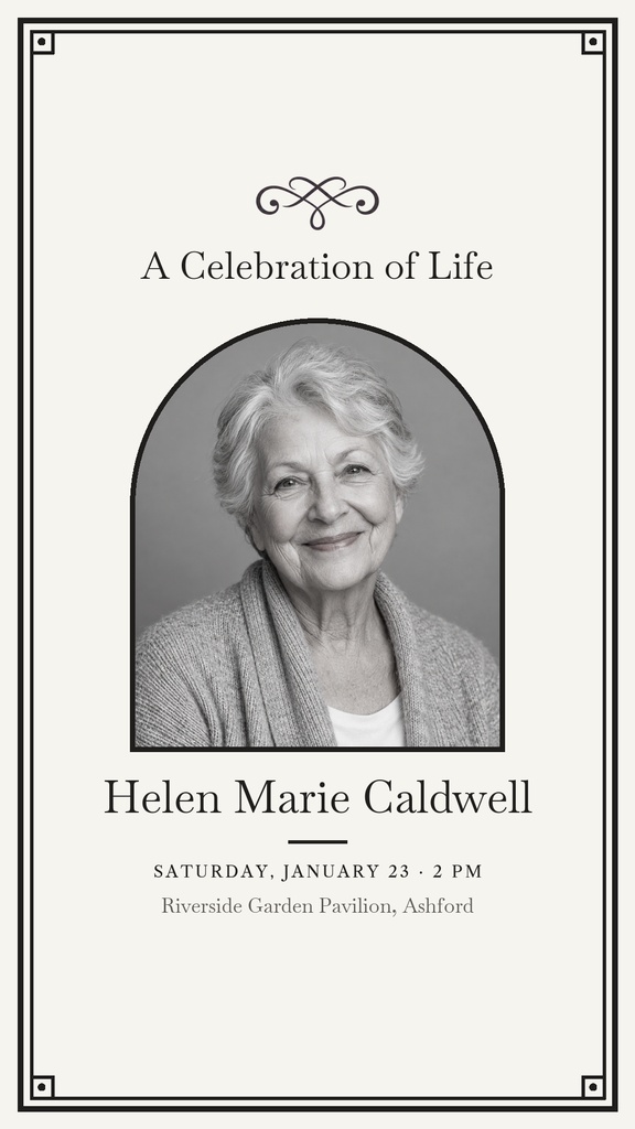 Preview for A Celebration Of Life Story Opener Template