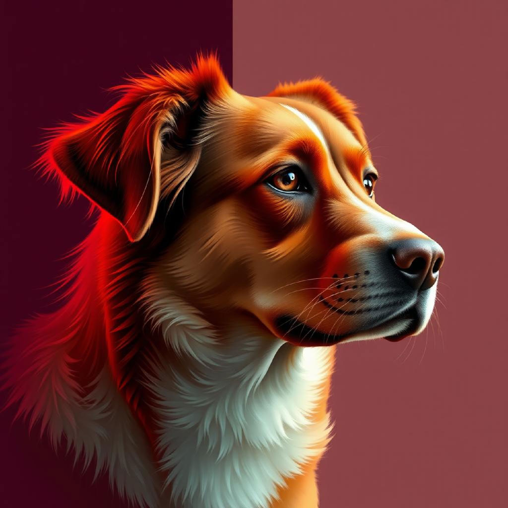 A woman with brown hair and eyes wearing a beige and orange headscarf.