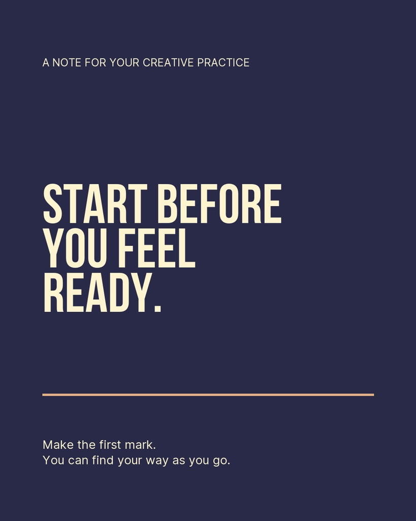 Preview for Start Before You Feel Ready Portrait Post Template
