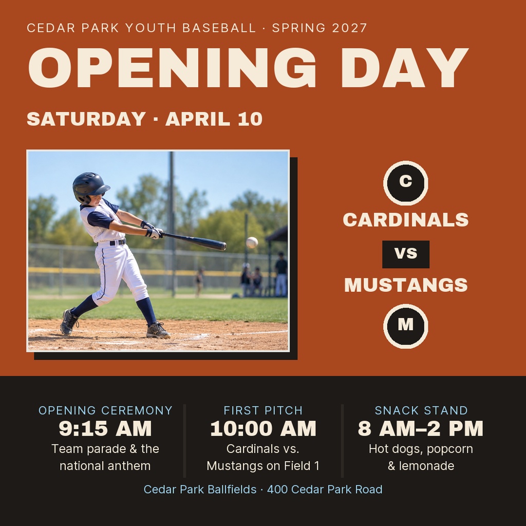 Preview for Opening Day At Cedar Park Square Post Template