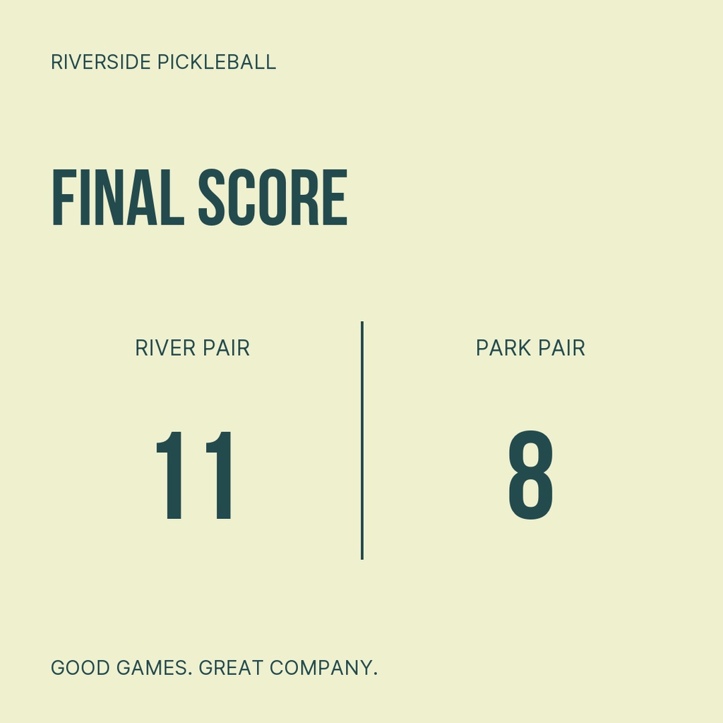 Preview for Rally At Riverside Score Post Template