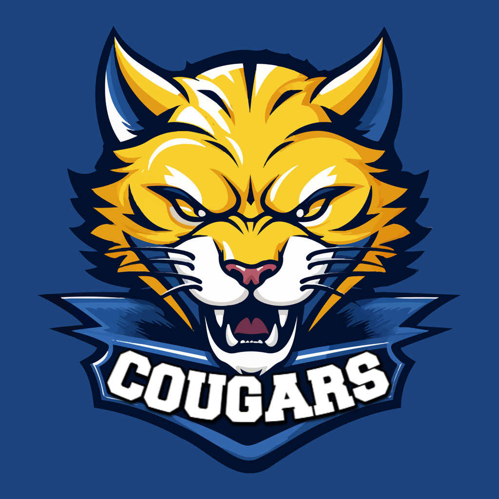 Cougars logo featuring a stylized cougar head