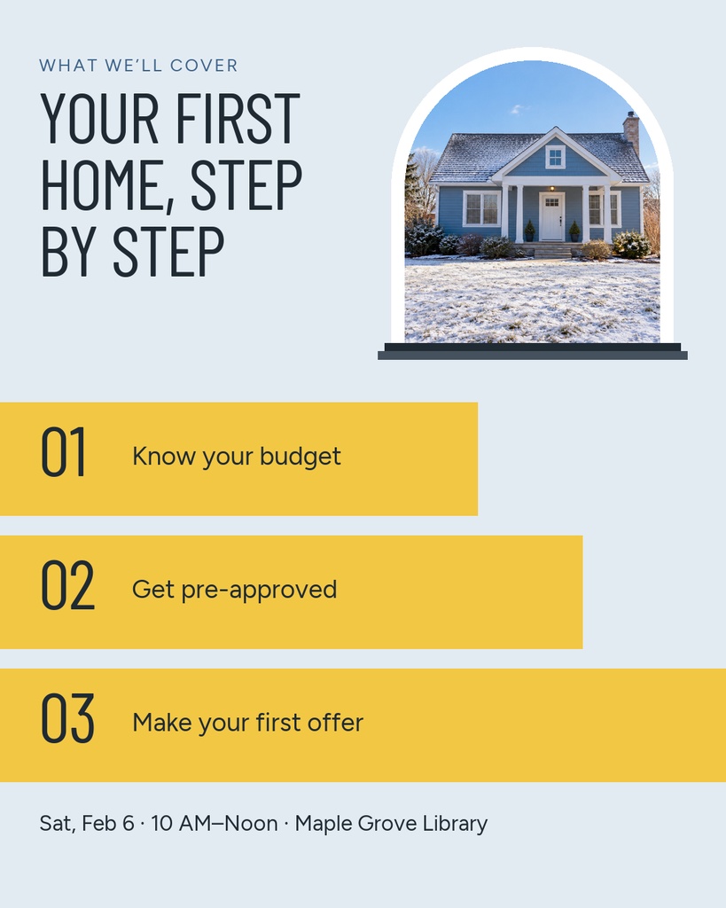 Preview for Ready To Buy Your First Home? Carousel Detail Template
