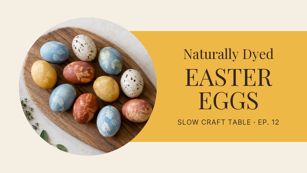 Preview for Naturally Dyed Easter Eggs Video Series Title Card Template