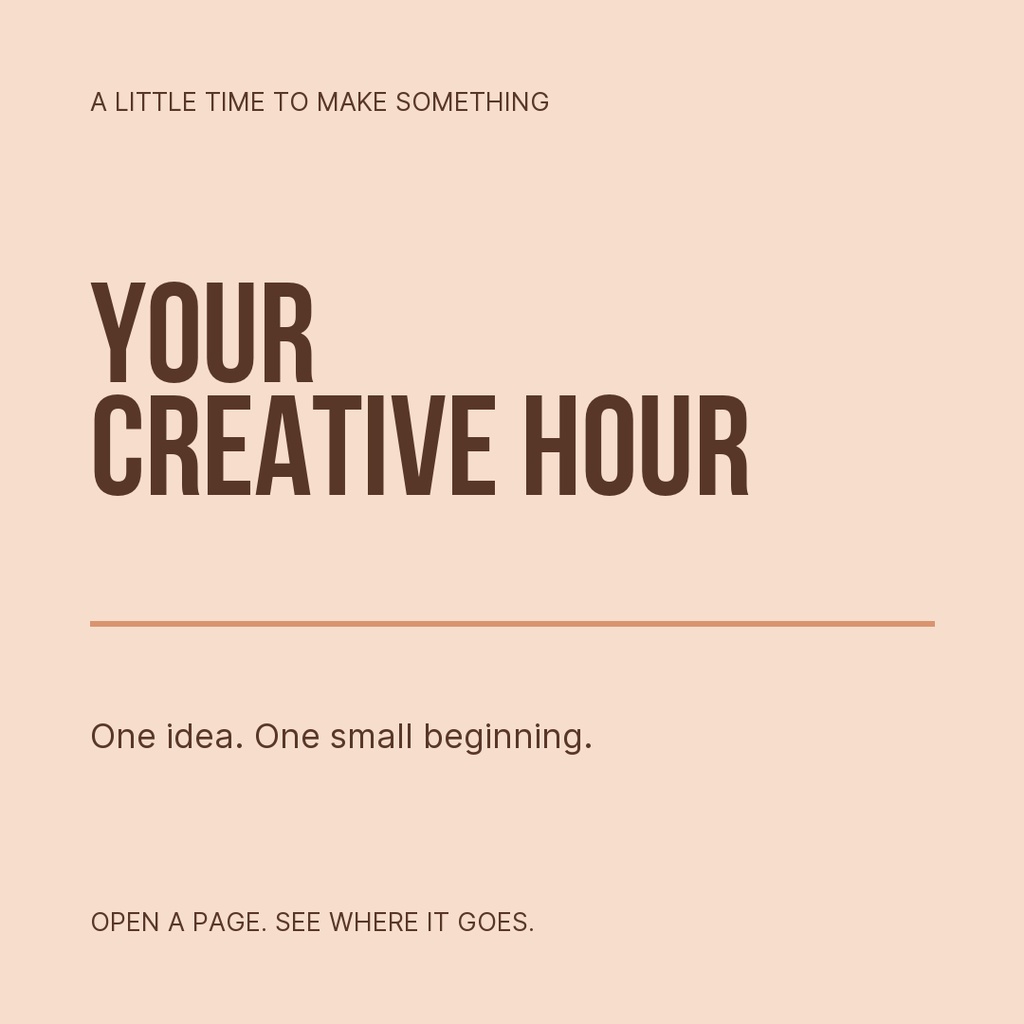 Preview for Your Creative Hour Square Post Template