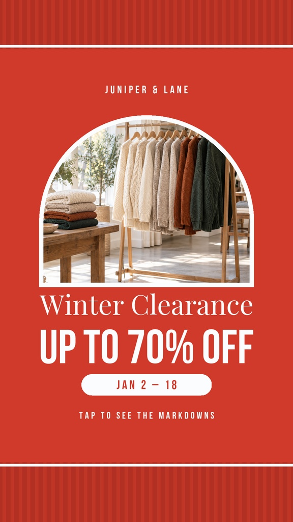 Preview for The Big Winter Clearance Static Reel Cover Template