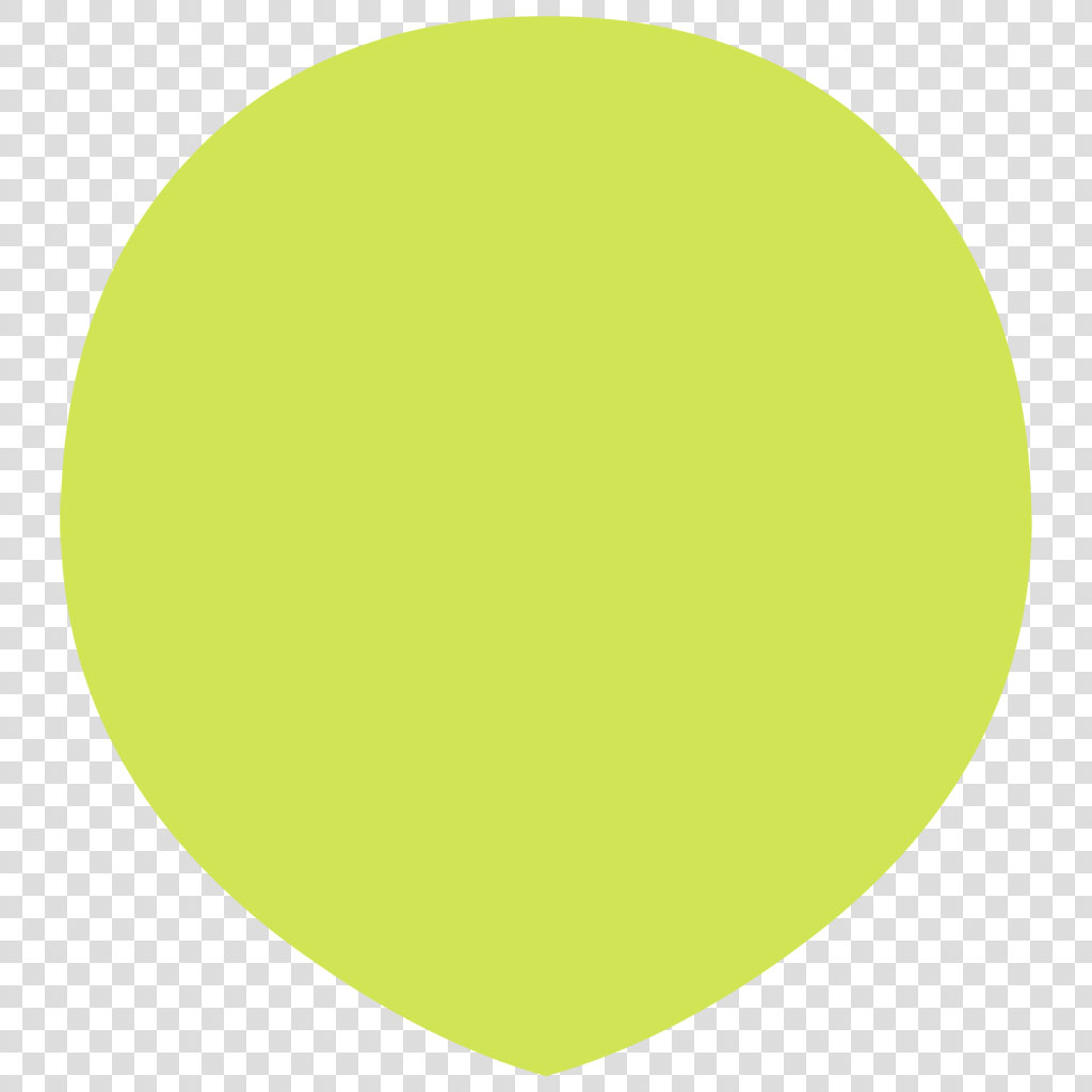 Lime green circle icon