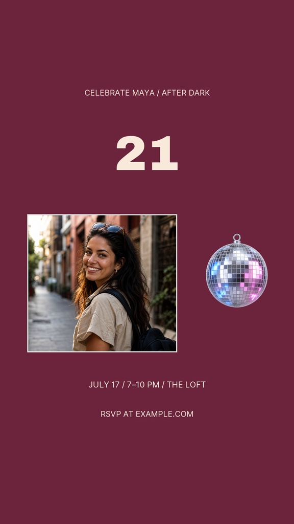 Preview for Twenty One, After Dark Story Opener Template