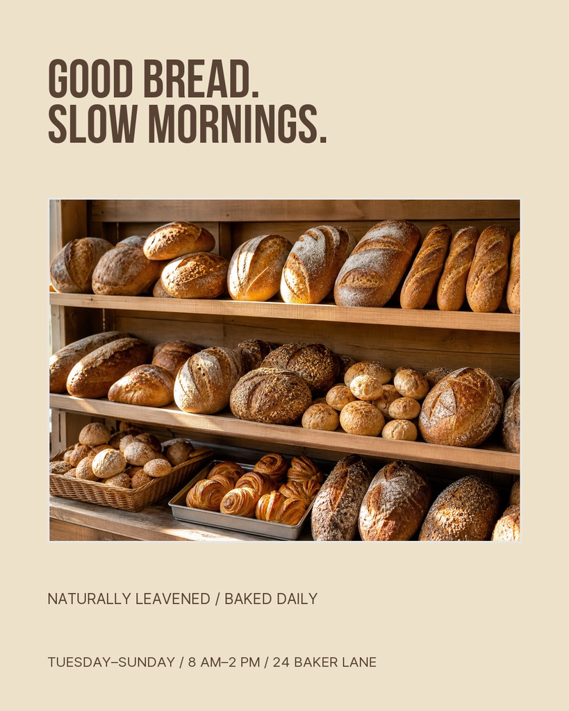 Preview for The Sourdough Table Portrait Post Template