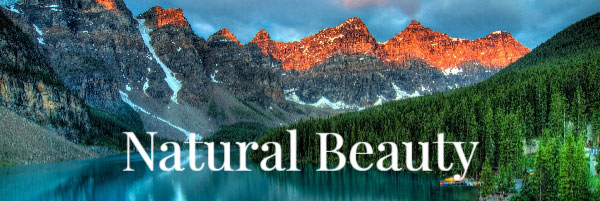 Mountain range with a lake and trees