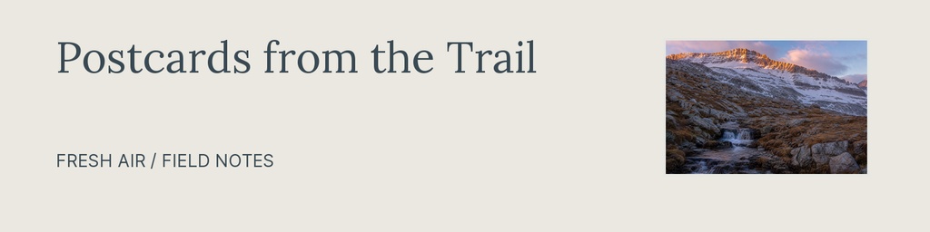 Preview for Postcards From The Trail Linkedin Banner Template