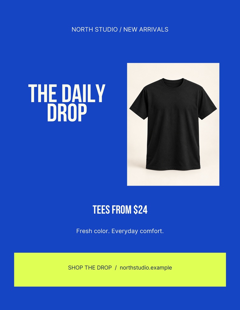 Preview for The Daily Drop Letter Flyer Template