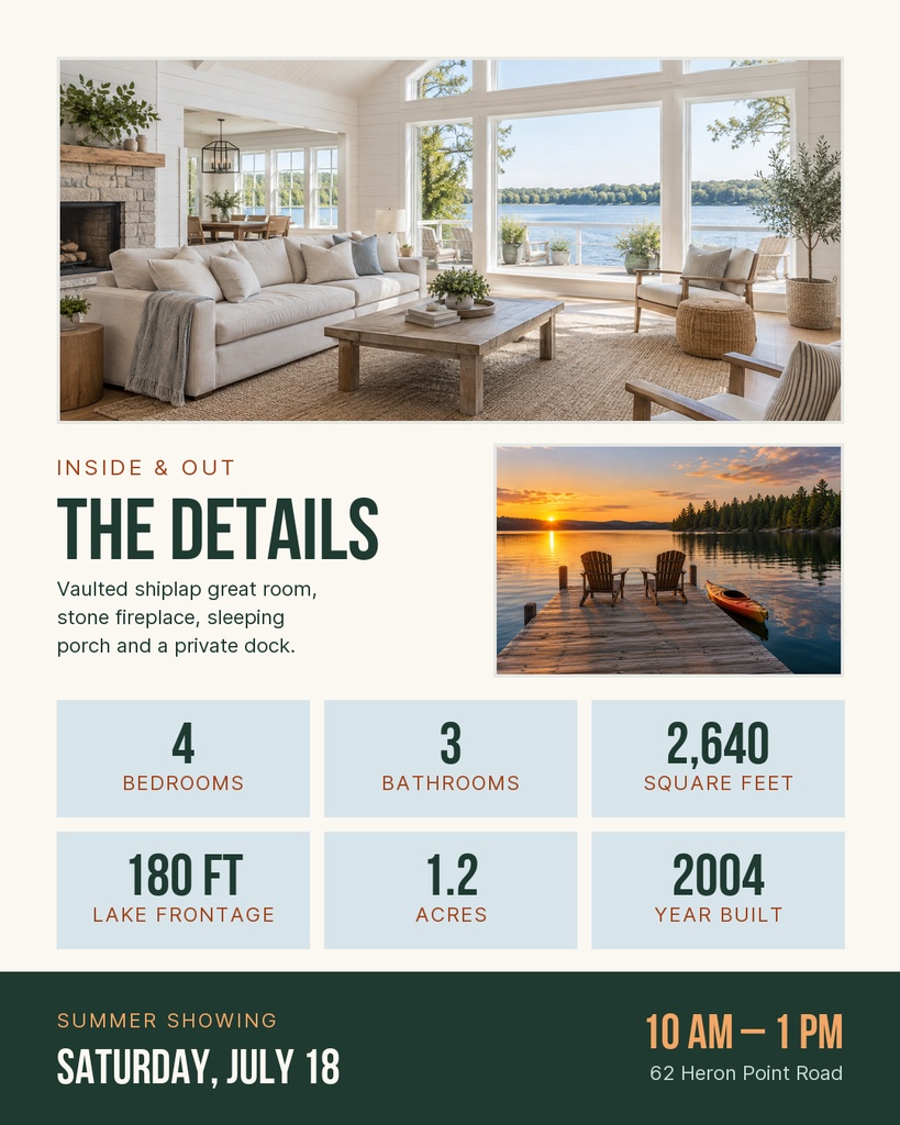 Preview for Lakefront Summer Showing Carousel Detail Template