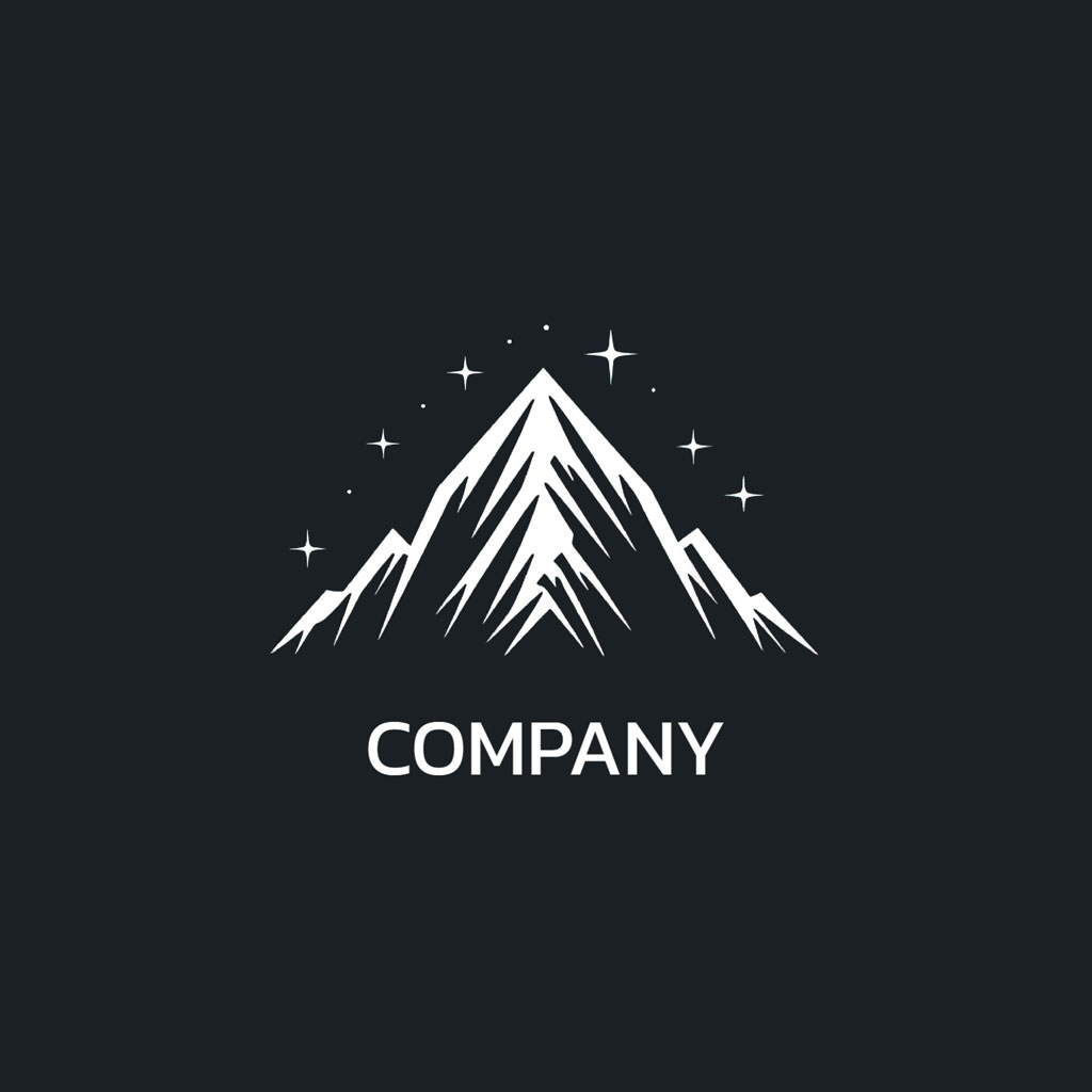A white mountain logo on a dark background with the word 'COMPANY' below it.