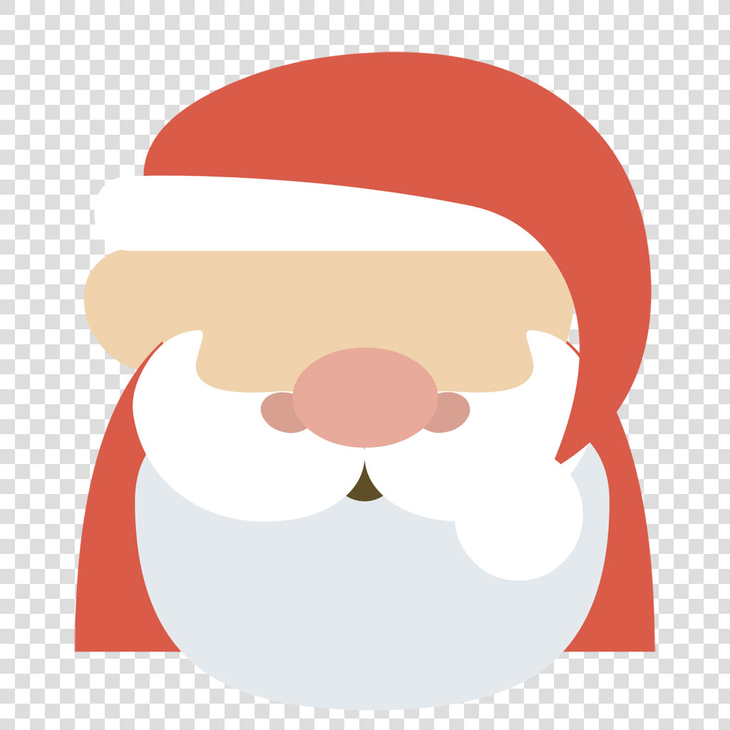 Santa Claus face icon