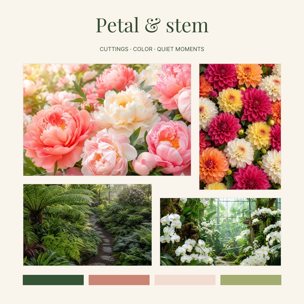 Preview for Petal & Stem Square Photo Collage Template