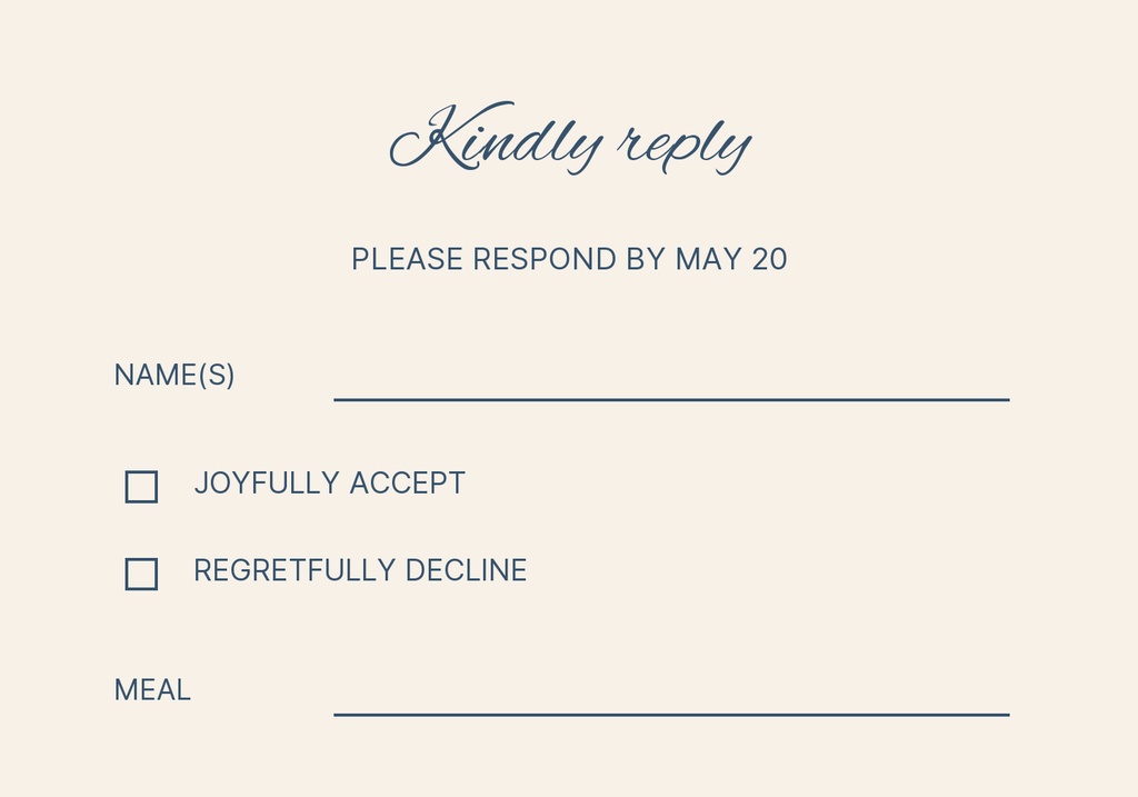 Preview for Wildflower Vows Rsvp Card Template