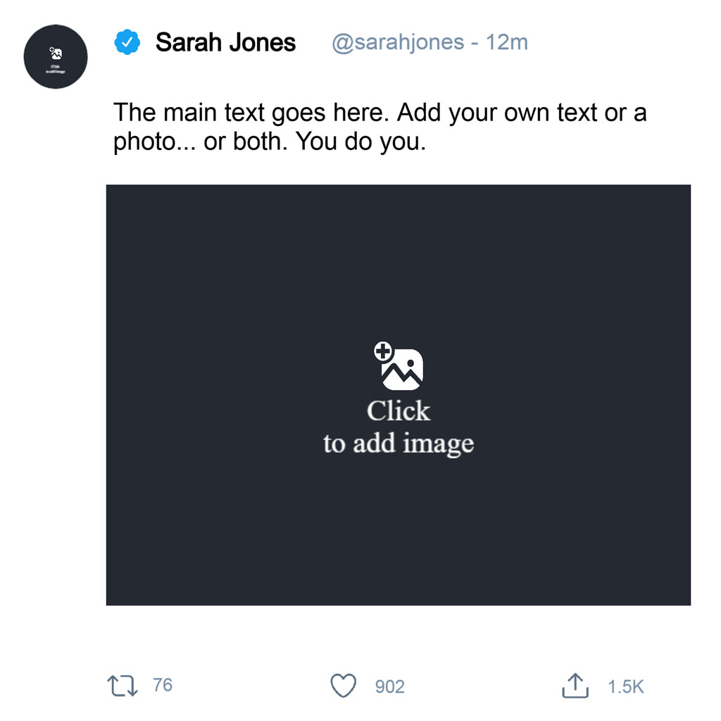 A blue gradient image shared by Sarah Jones on Twitter