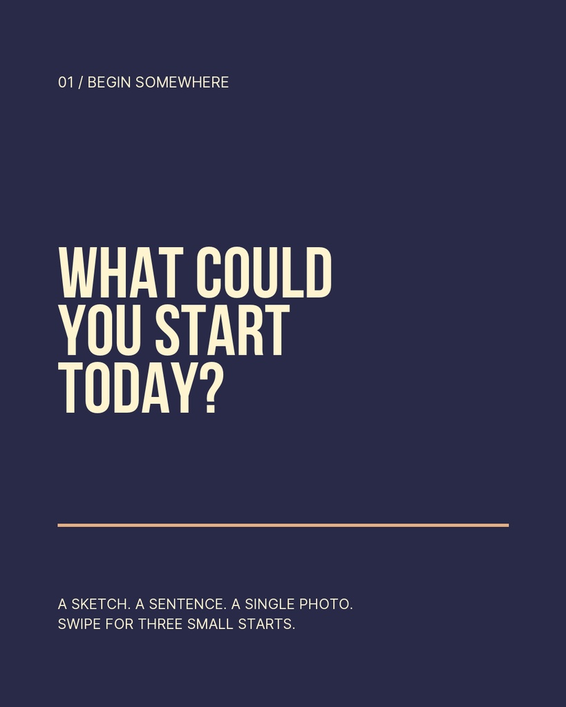 Preview for Start Before You Feel Ready Carousel Opener Template