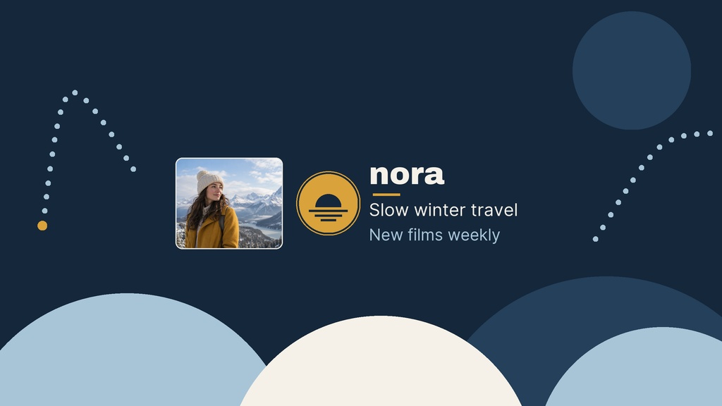 Preview for The Winter Wanderer Youtube Banner Template