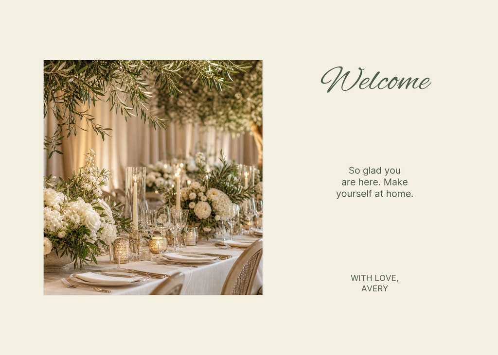 Preview for So Glad You Are Here Landscape Greeting Template