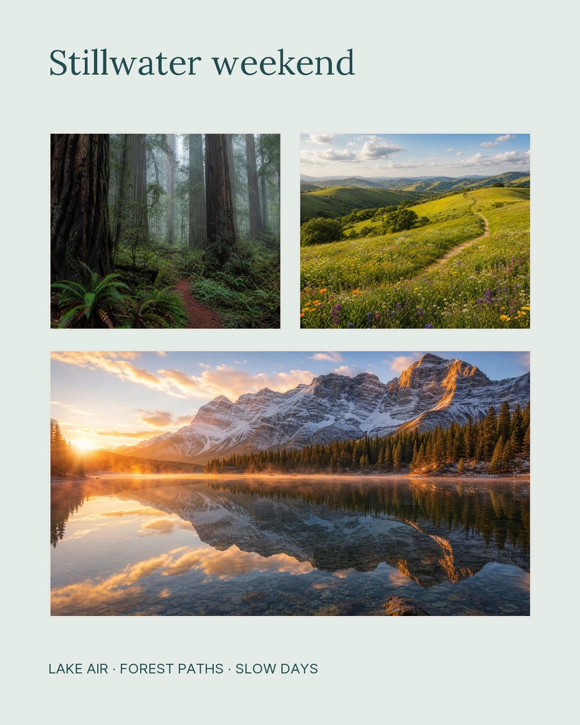 Preview for Stillwater Weekend Portrait Collage Template