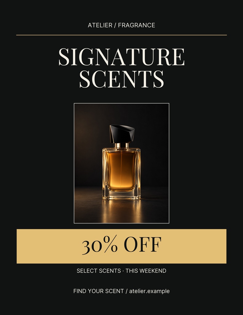 Preview for Signature Scents Letter Flyer Template
