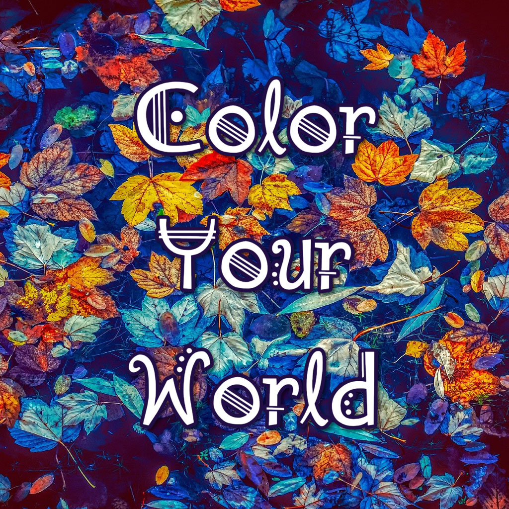 Colorful leaves with the text 'Color Your World'