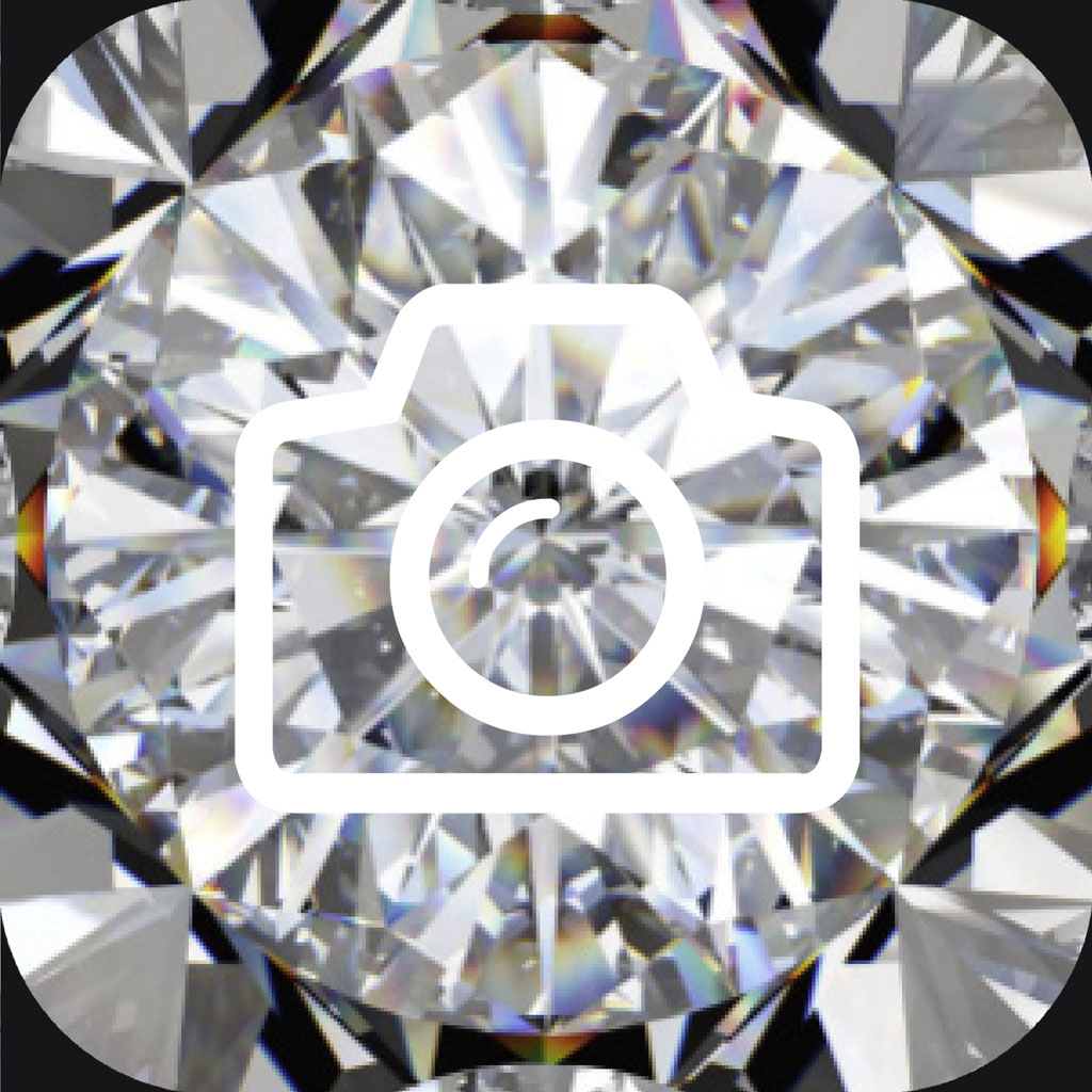 Diamond with camera icon overlay