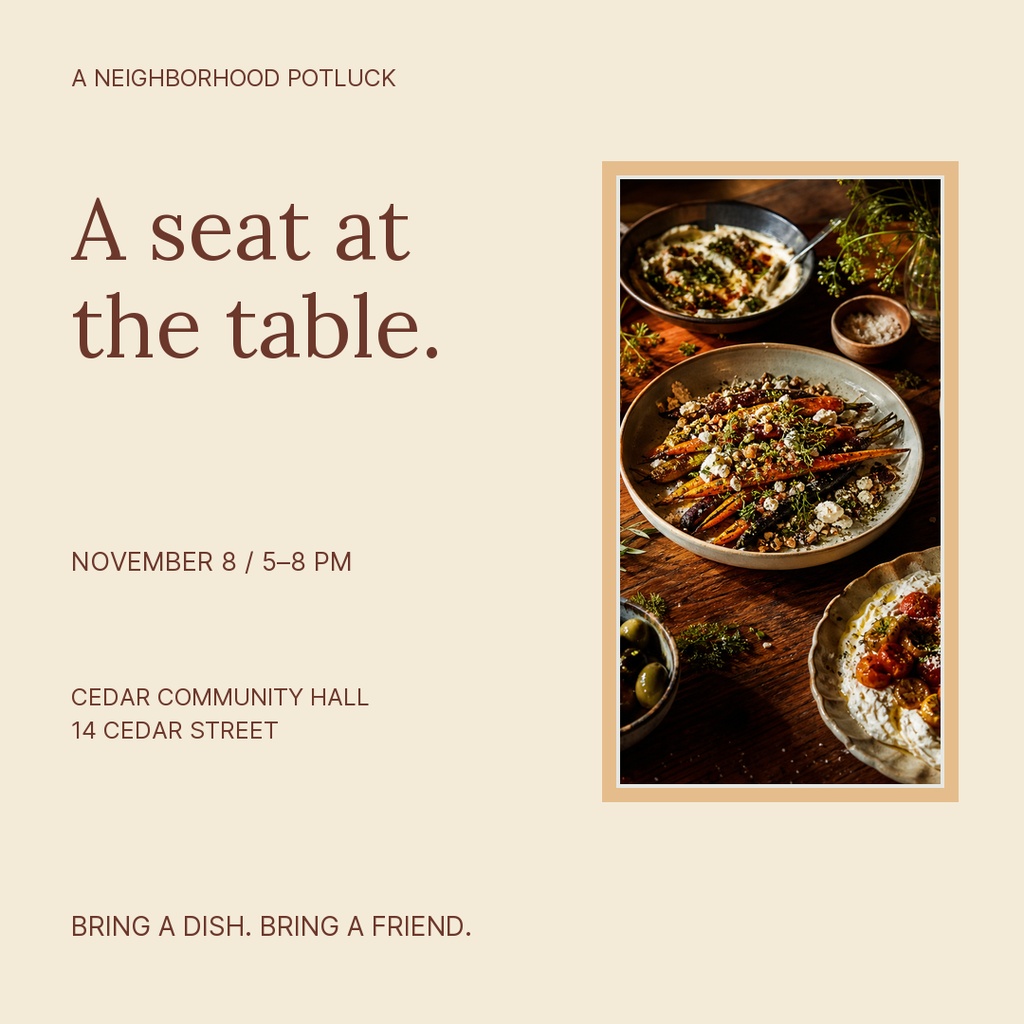 Preview for A Seat At The Table Square Post Template