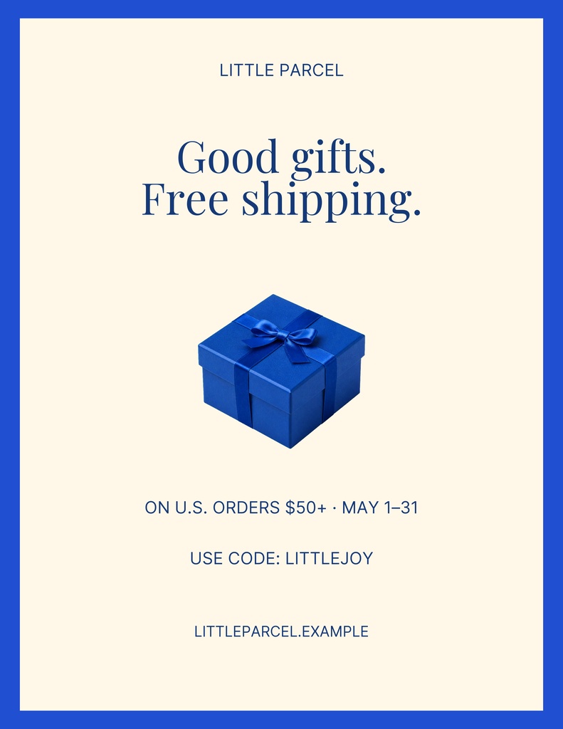 Preview for Little Parcel Letter Flyer Template