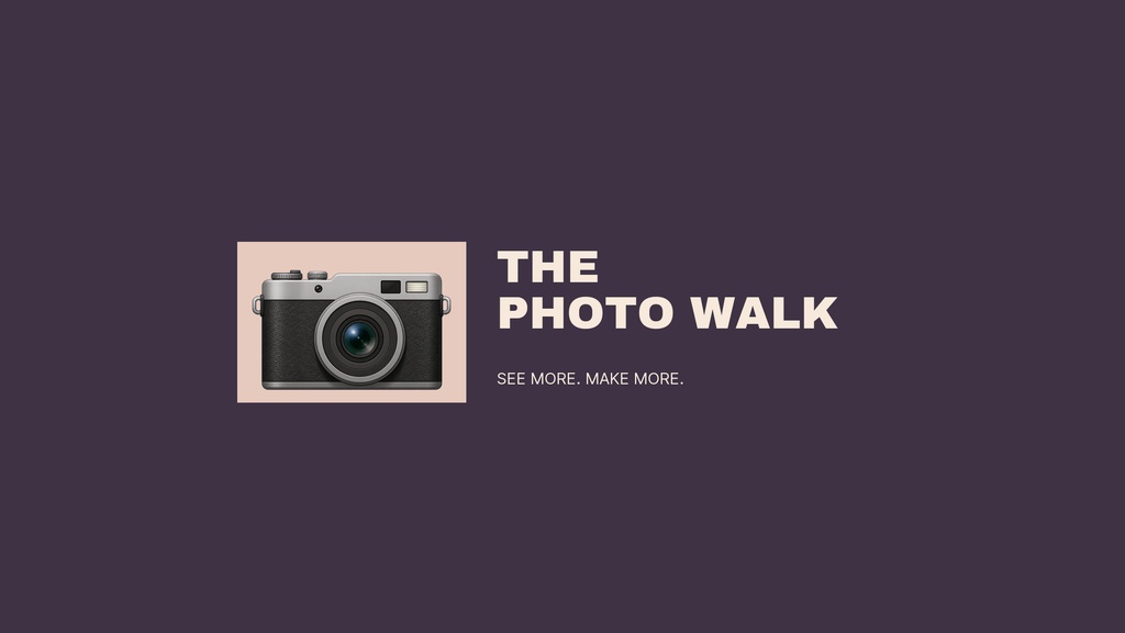 Preview for The Photo Walk Youtube Banner Template