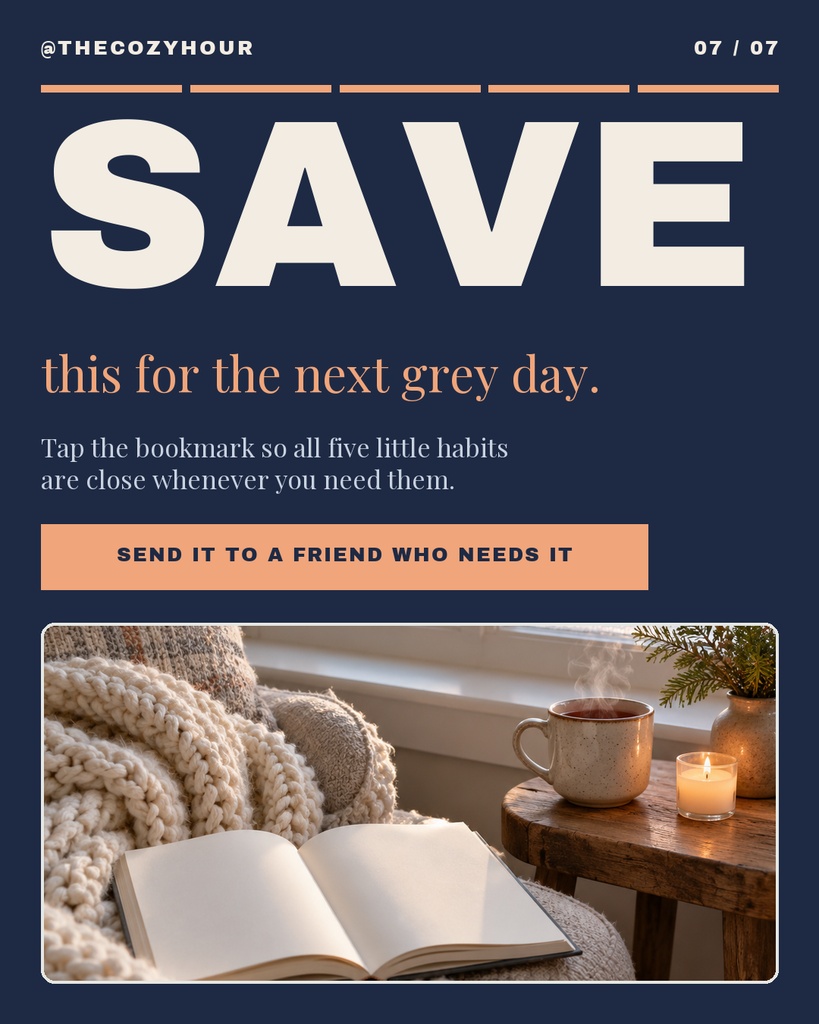 Preview for Five Ways To Beat The Winter Blues Carousel Call To Action Template