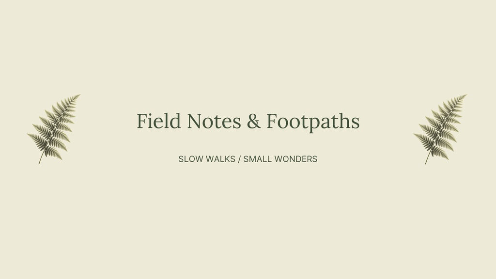 Preview for Field Notes And Footpaths Youtube Banner Template
