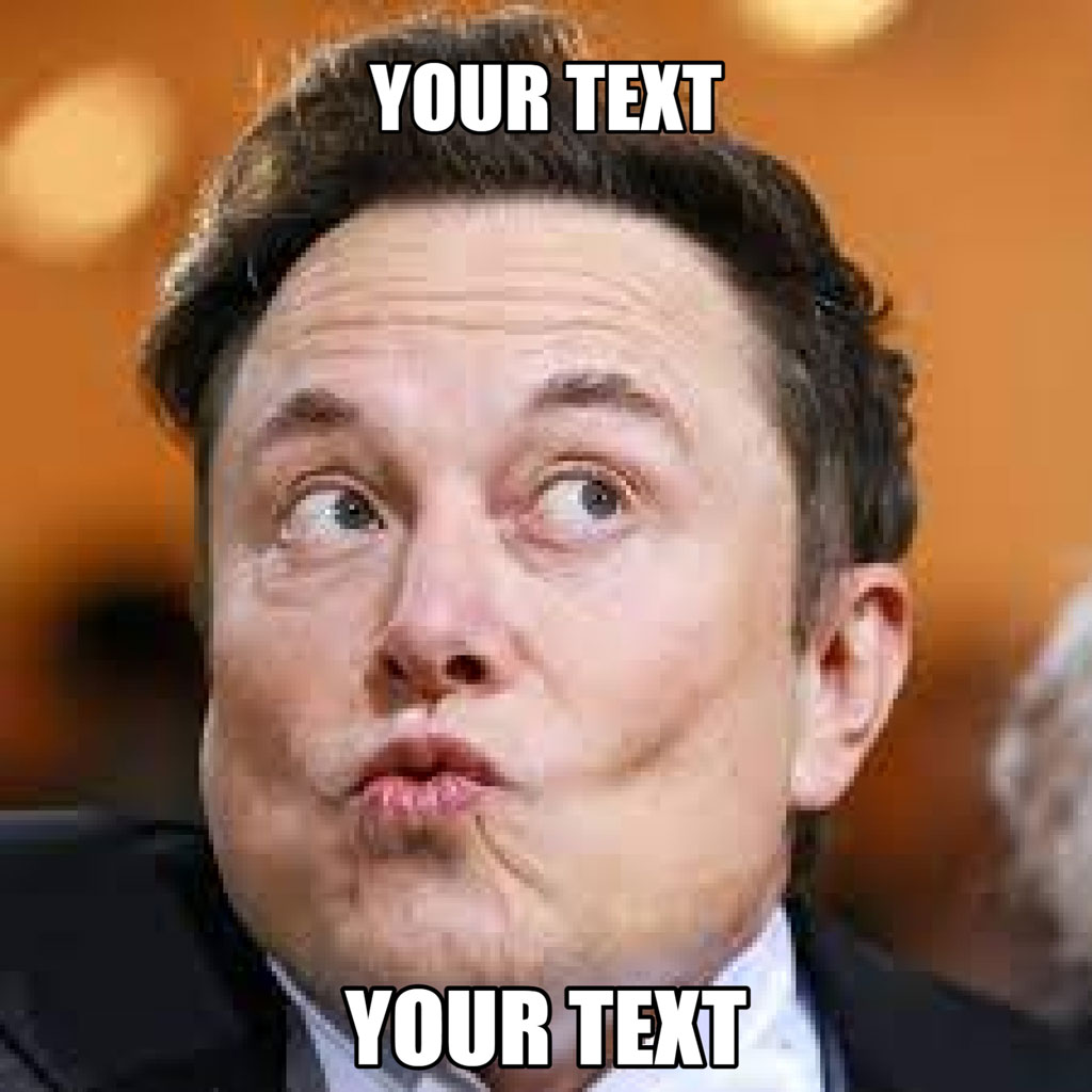 Elon Musk with a shocked expression