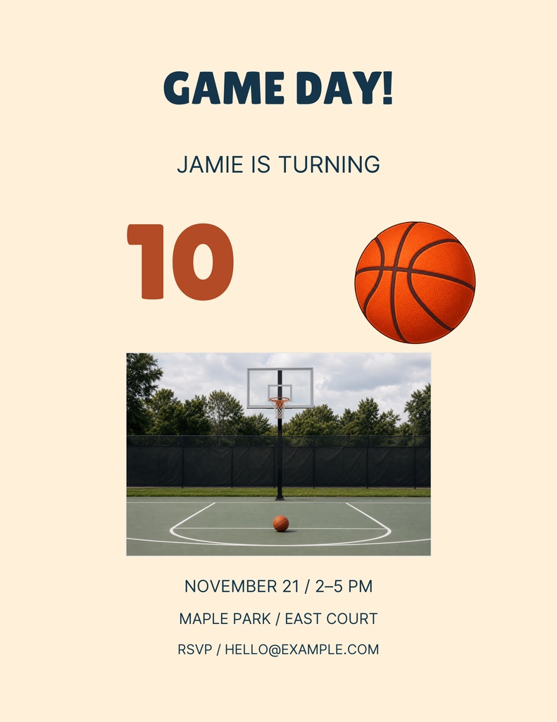 Preview for The Big Ten Game Day Letter Flyer Template