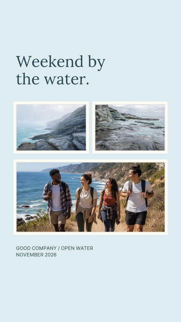 Preview for Weekend By The Water Story Opener Template