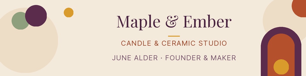 Preview for Maple And Ember Studio Linkedin Banner Template