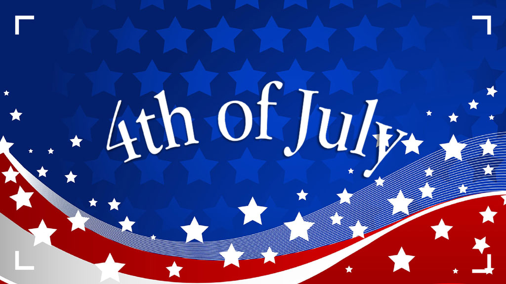 4th of July patriotic background with stars