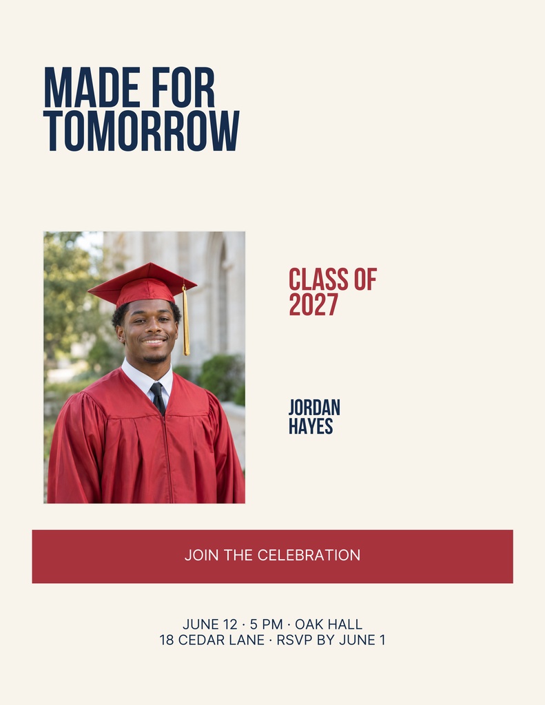 Preview for Made For Tomorrow Letter Flyer Template