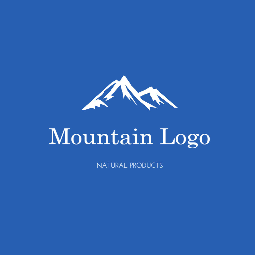 Mountain Logo for Natural Products