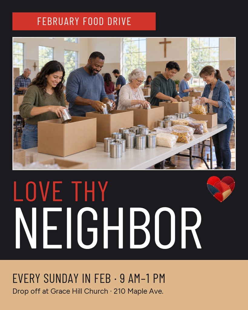 Preview for Love Thy Neighbor Food Drive Portrait Post Template