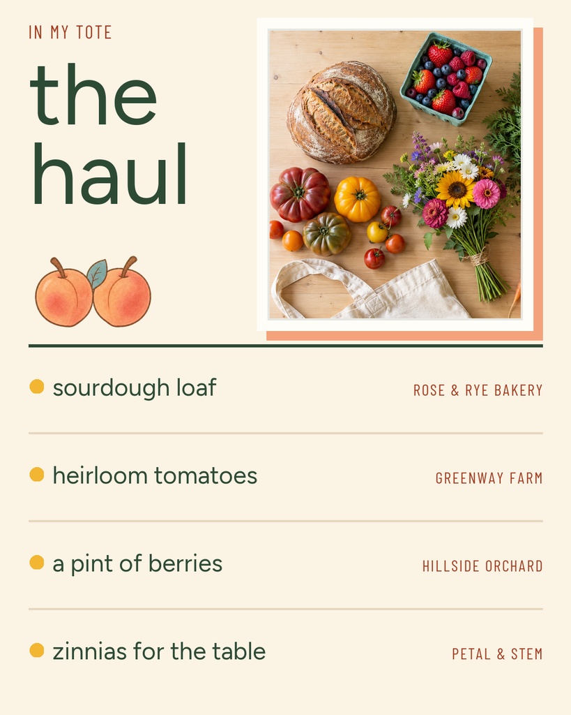 Preview for Saturday At The Farmers Market Carousel Detail Template